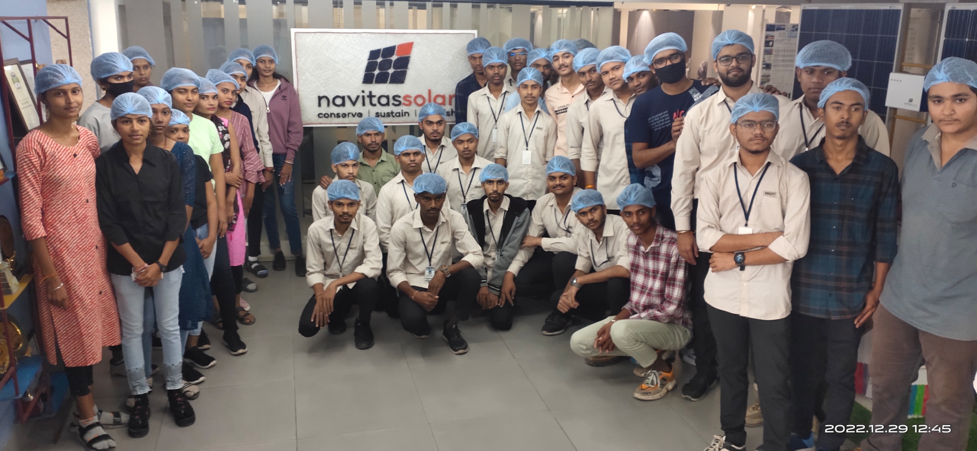 Industrial Visit At Navitas Solar Renon India