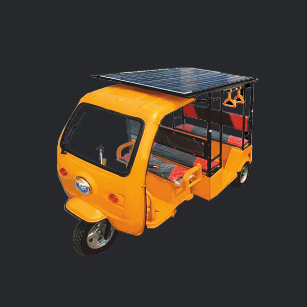 Solar Powered Electric Three Wheeler Mileage Booster