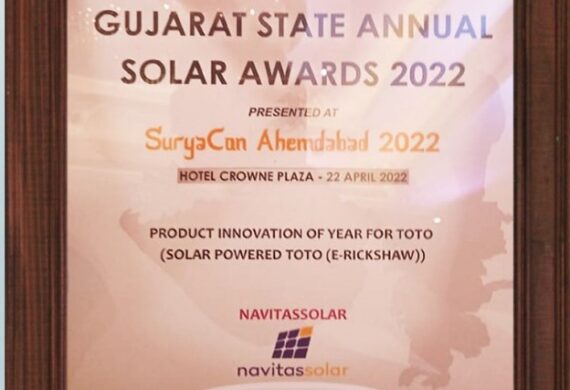 Product Innovation of the Year for TOTO( Solar Powered E-Rickshaw)