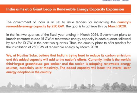 India Aims at A Giant Leap in Renewable Energy Capacity Expansion